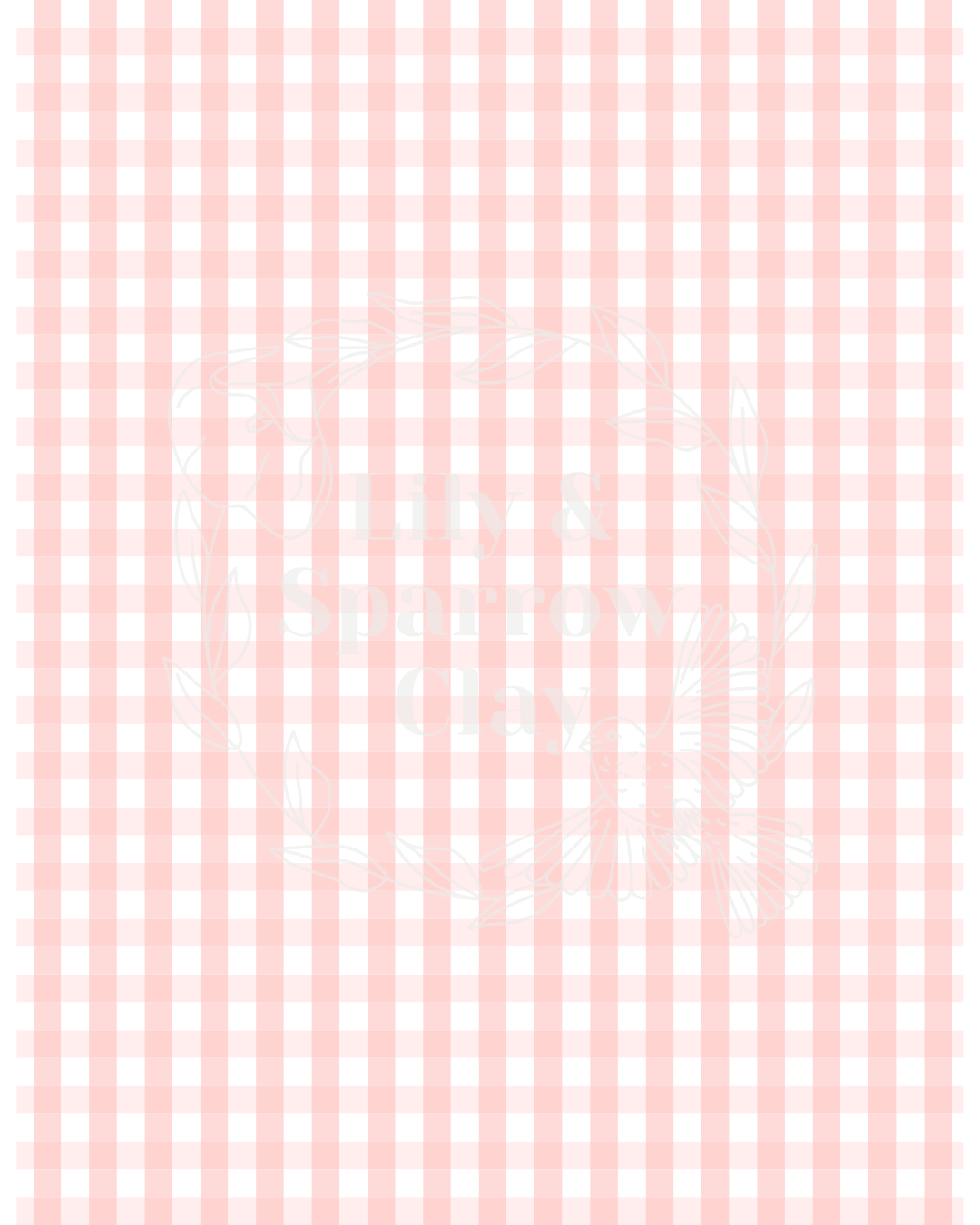 Gingham Transfer Paper (Multiple Colors)
