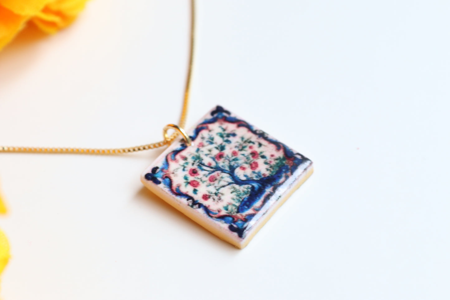Mediterranean Tile Necklace (Multiple Options)