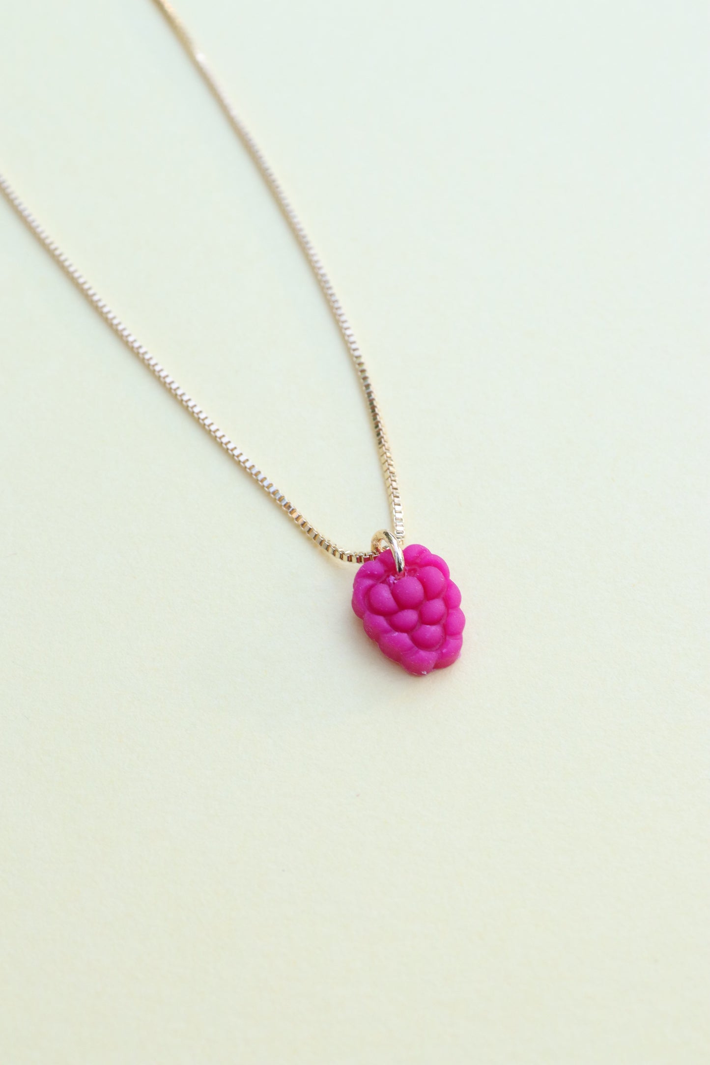 Tiny Raspberry Necklace