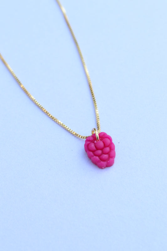 Tiny Raspberry Necklace