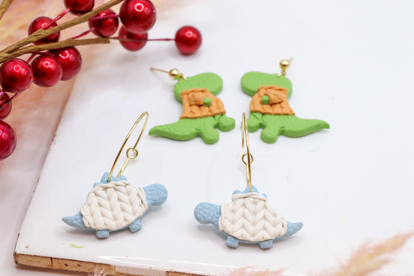 Cozy Stegosaurus Hoops