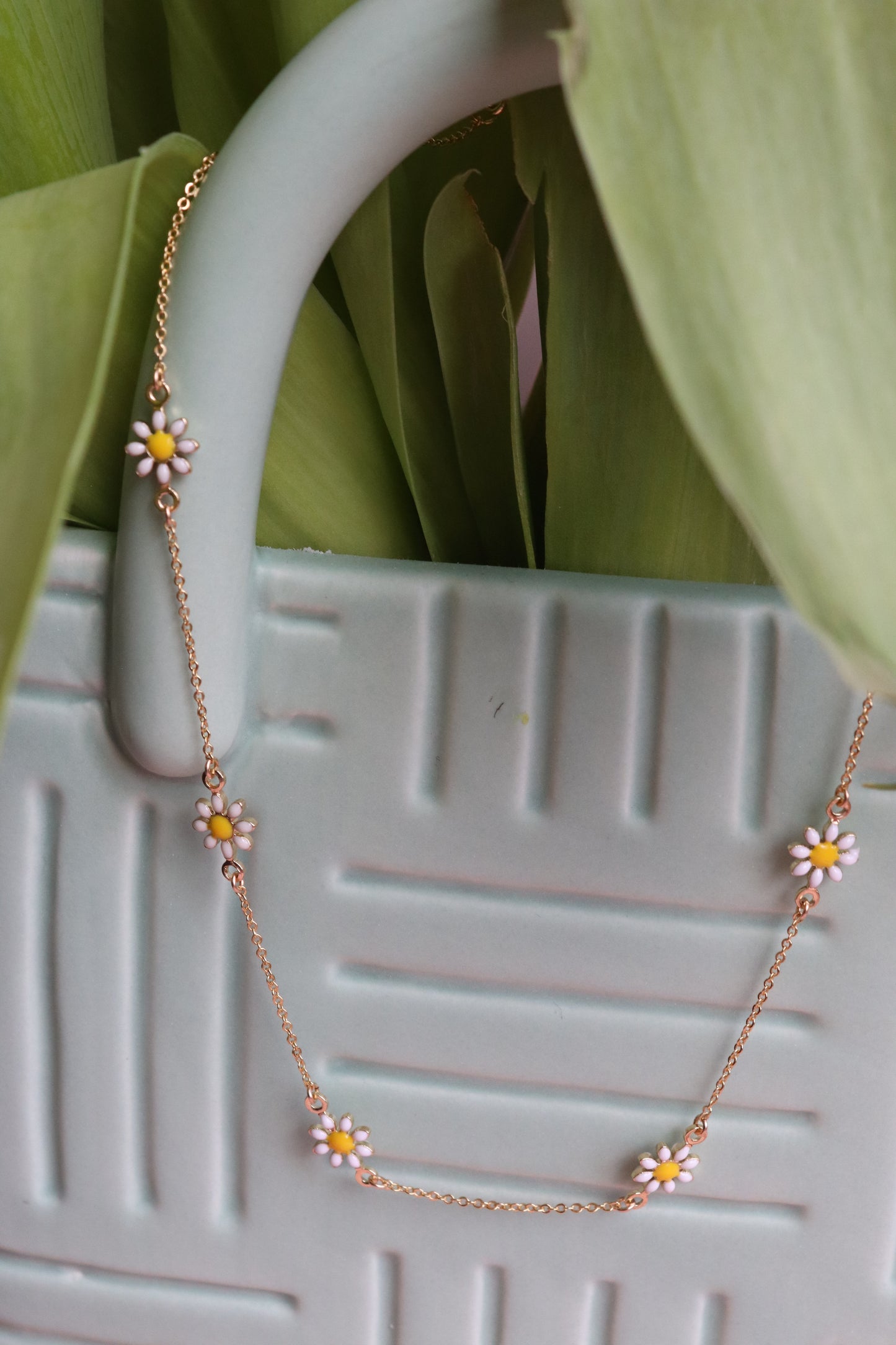 Dainty Daisy Gold Vermeil 16" Necklace