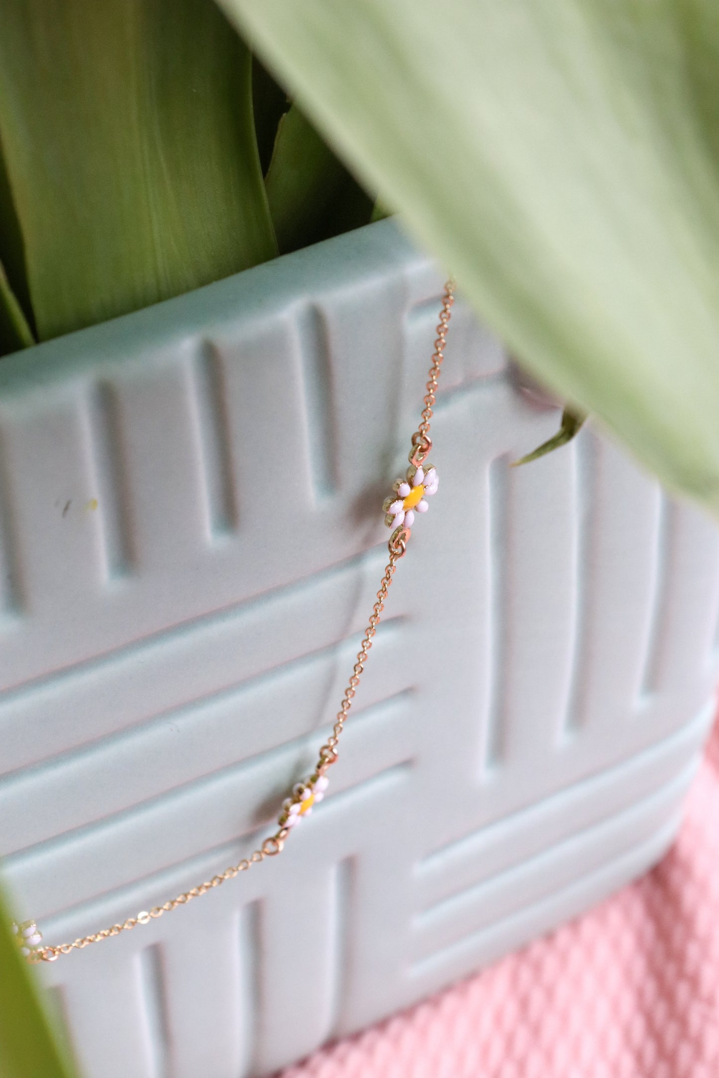 Dainty Daisy Gold Vermeil 16" Necklace