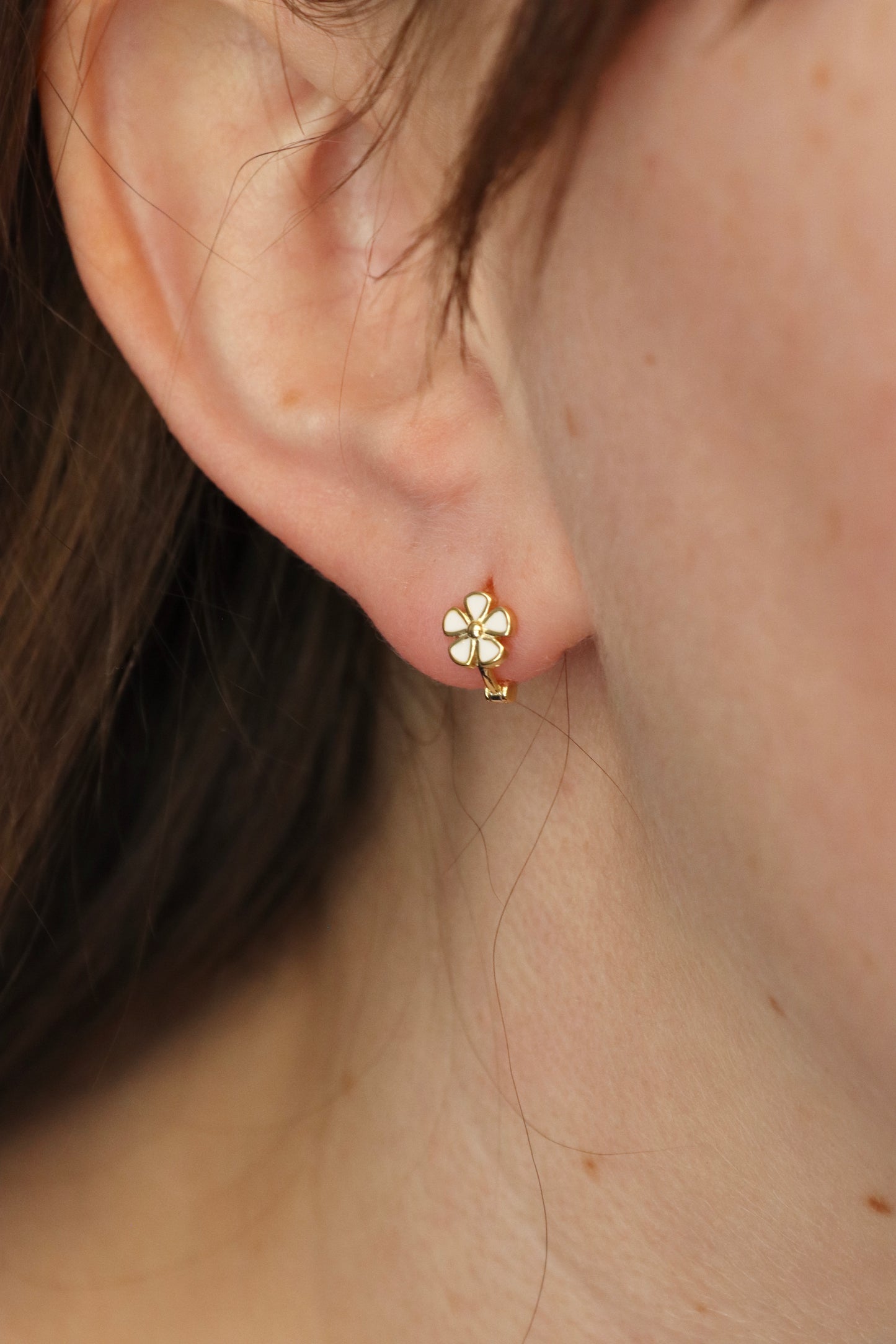Little Daisy Gold Vermeil Hoops