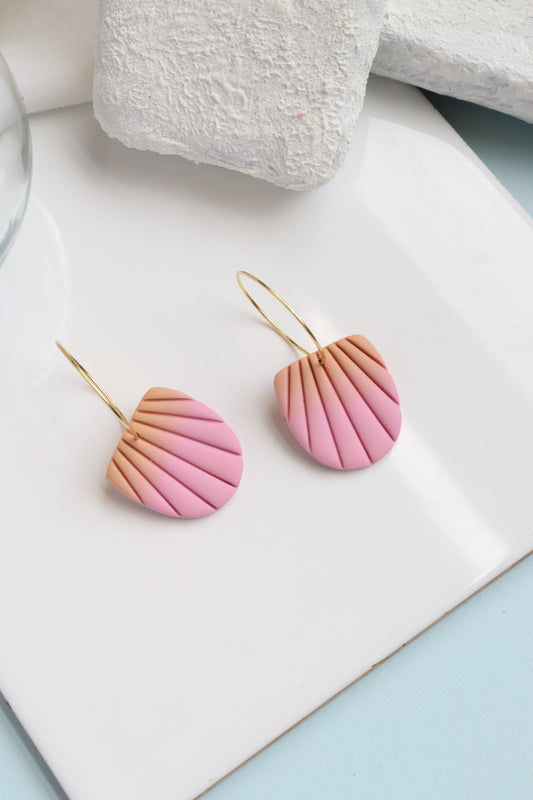 Beach Sunset Rays Hoops