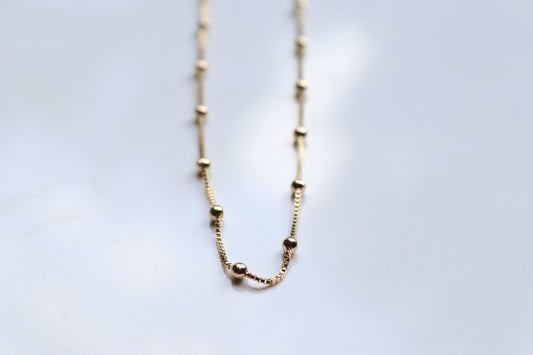 Dottie Gold-Filled Satellite Necklace