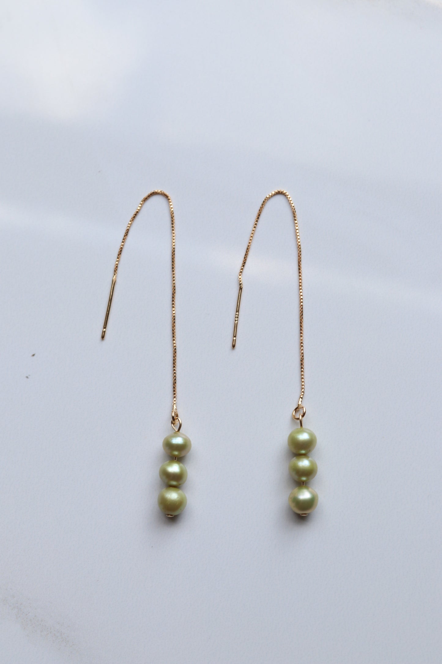 Peas in a Pod Threader Earrings