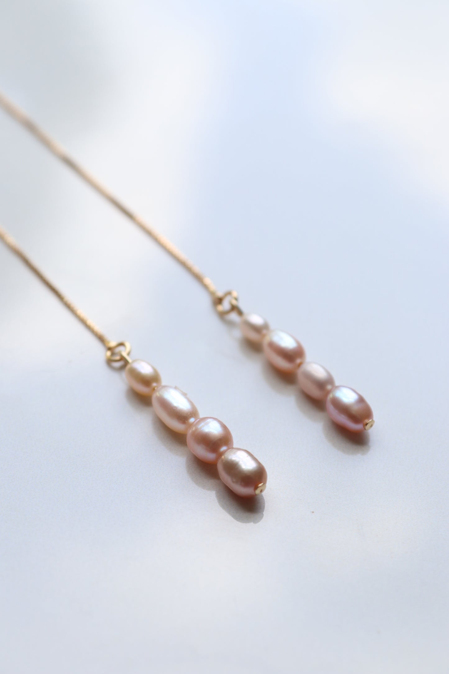 Freshwater Pearl Threader Earrings