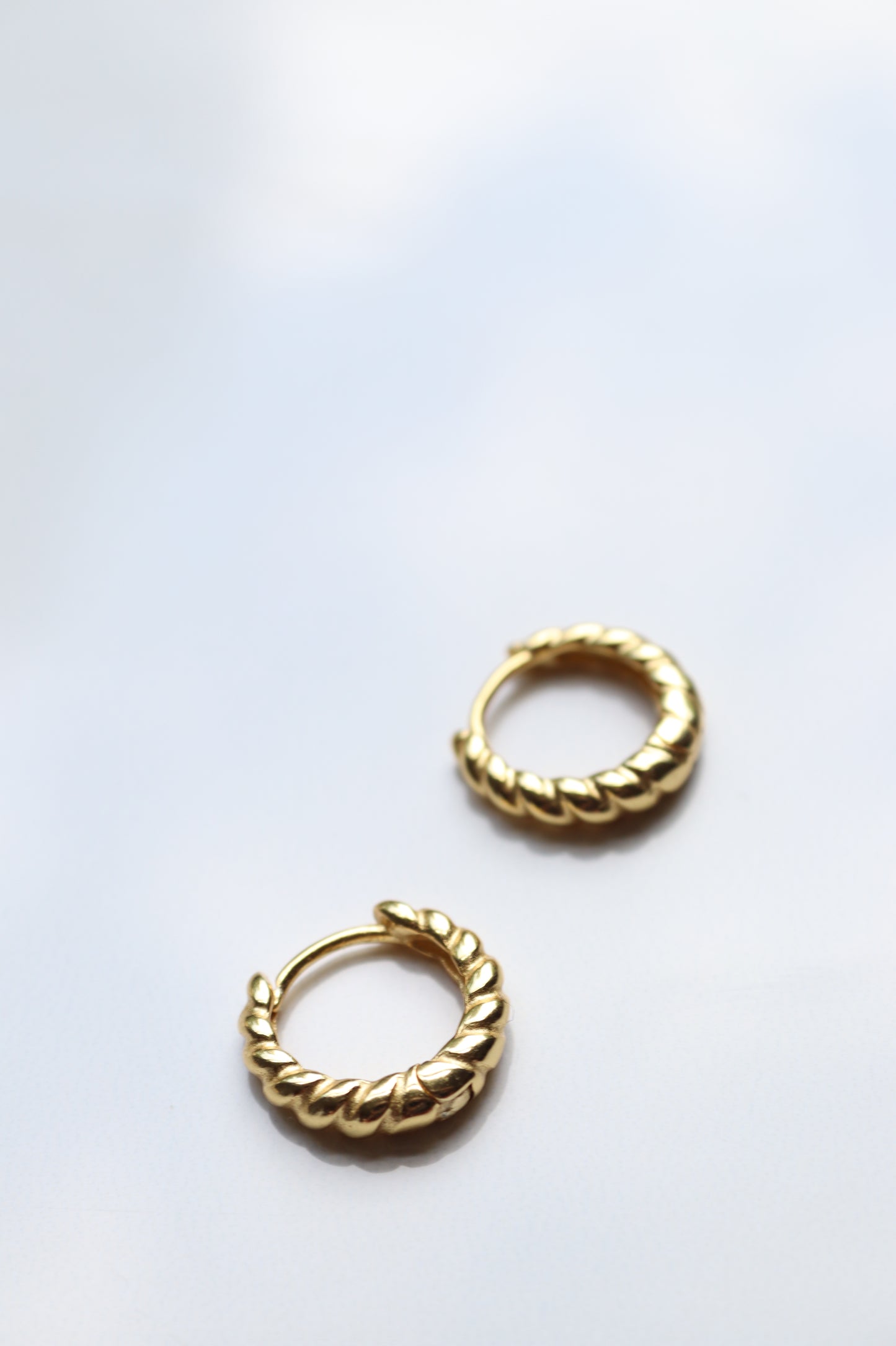 Gold Vermeil Twist Hoops