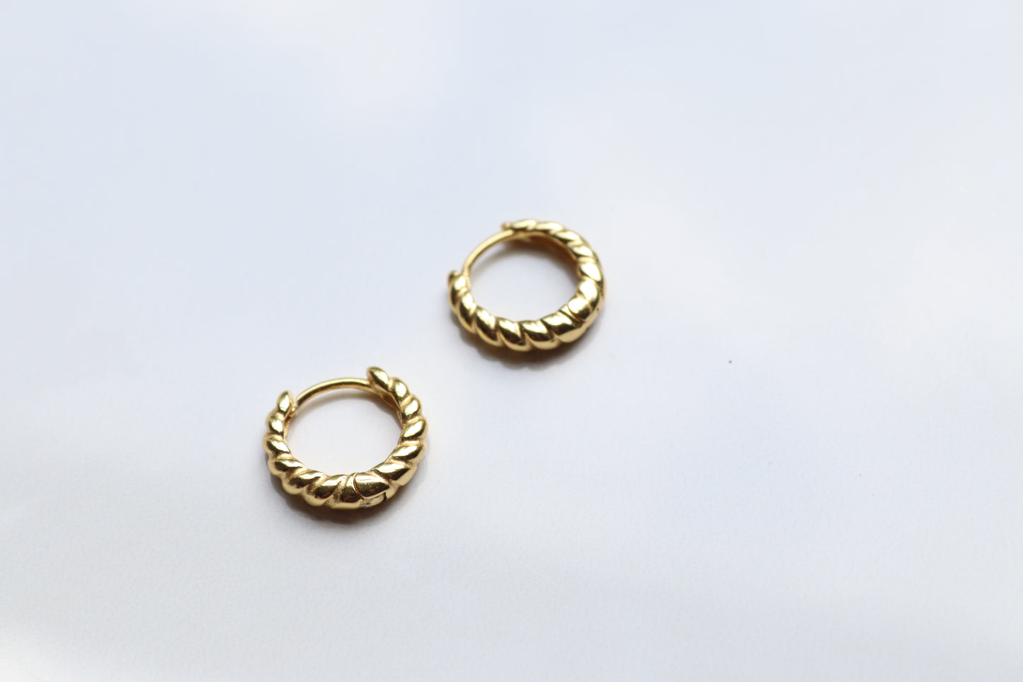 Gold Vermeil Twist Hoops