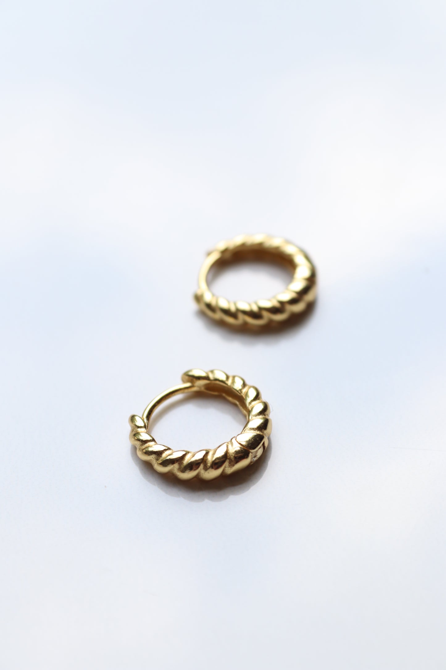 Gold Vermeil Twist Hoops