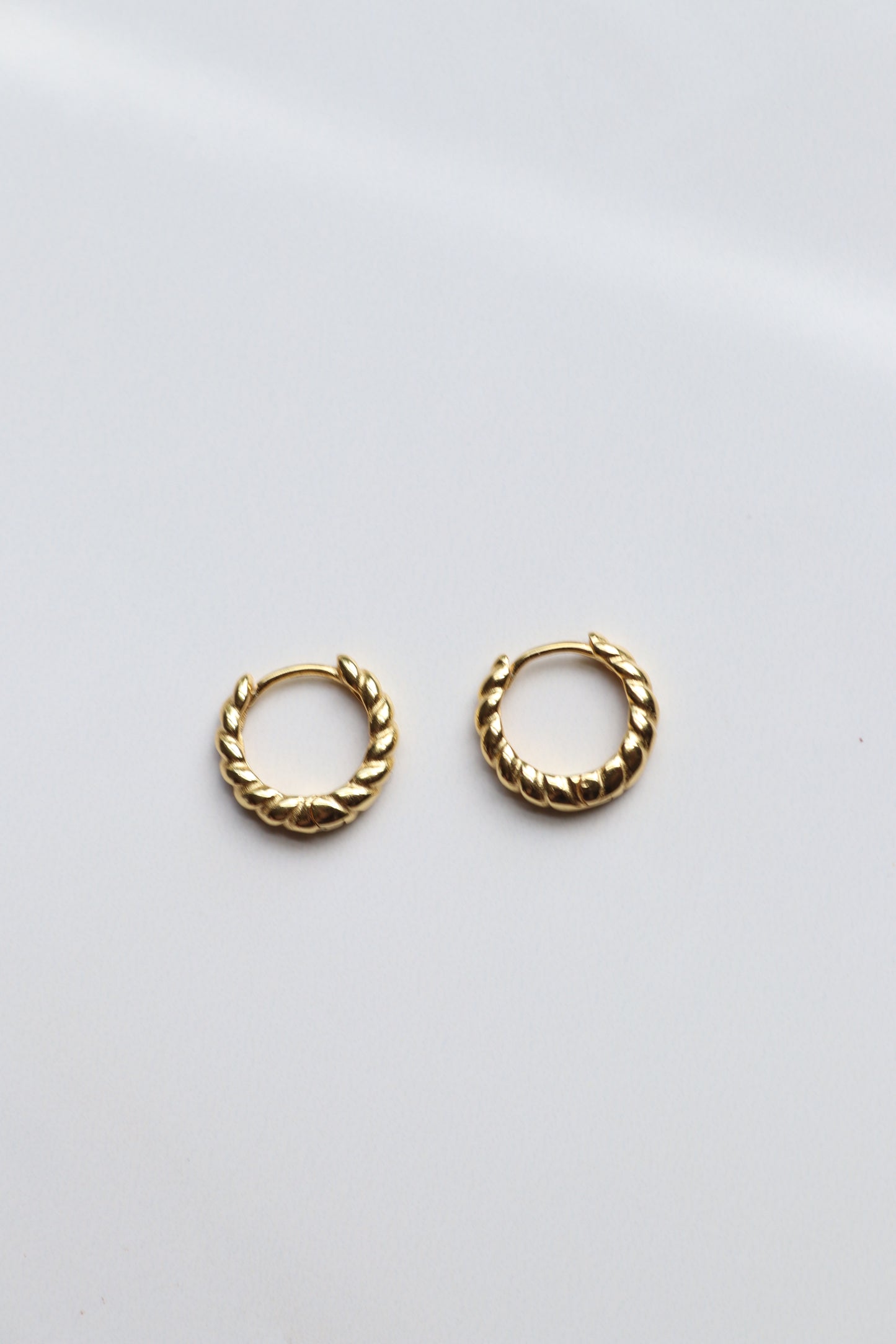 Gold Vermeil Twist Hoops