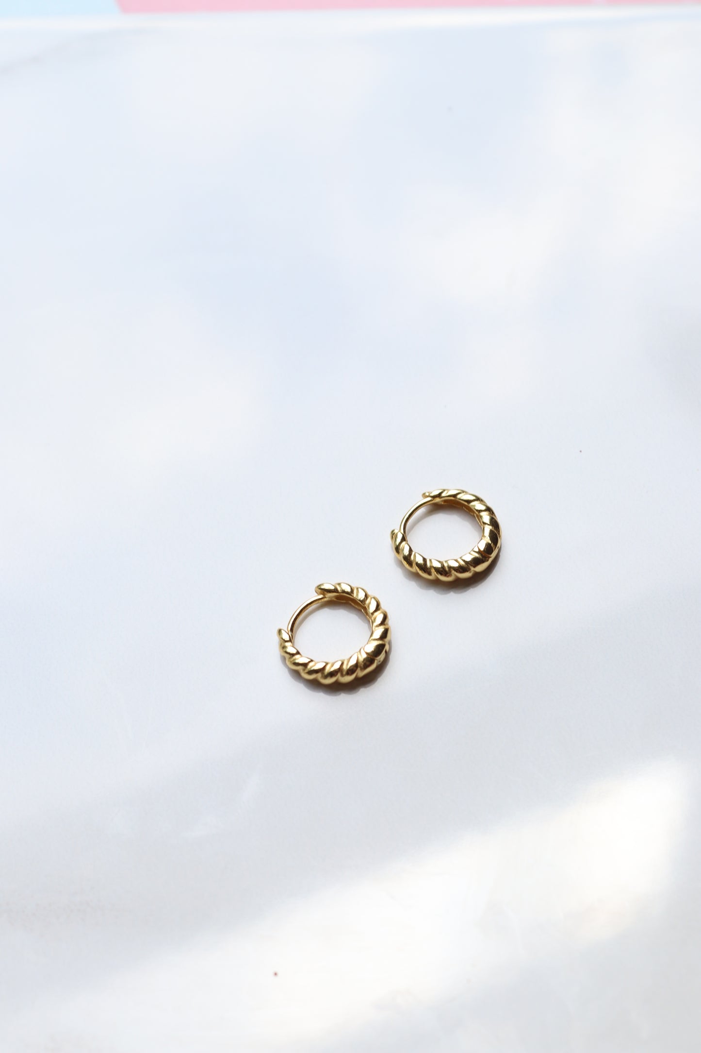 Gold Vermeil Twist Hoops