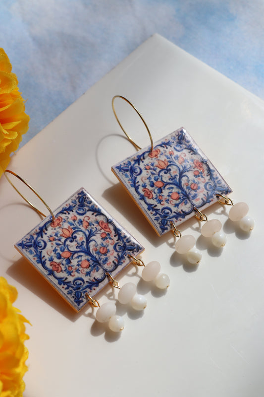 Villa Bloom Tile Hoops