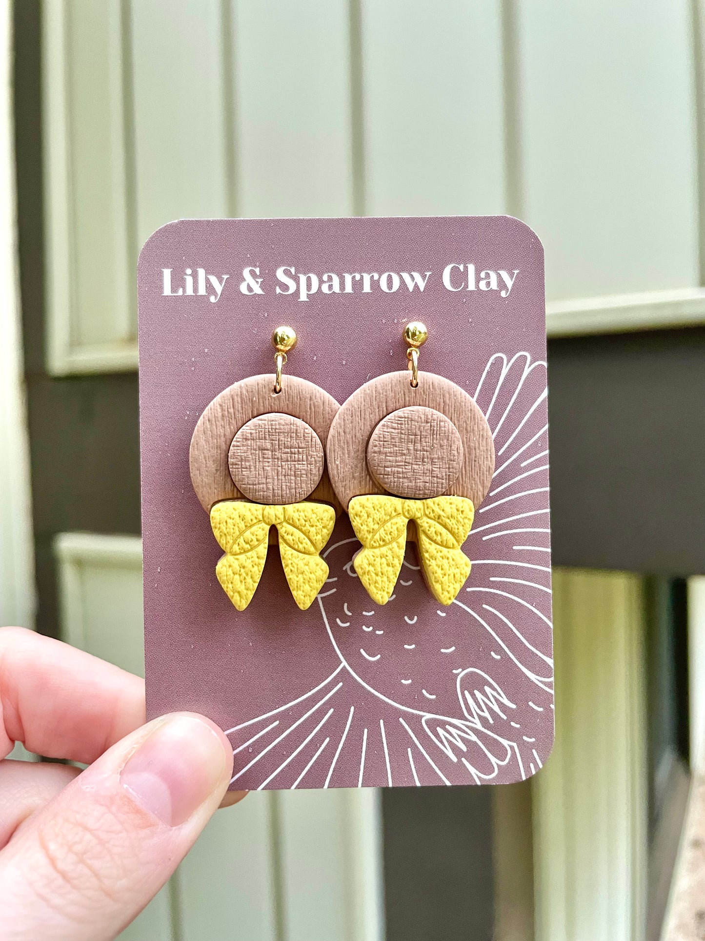 Boho Straw Hat Earrings