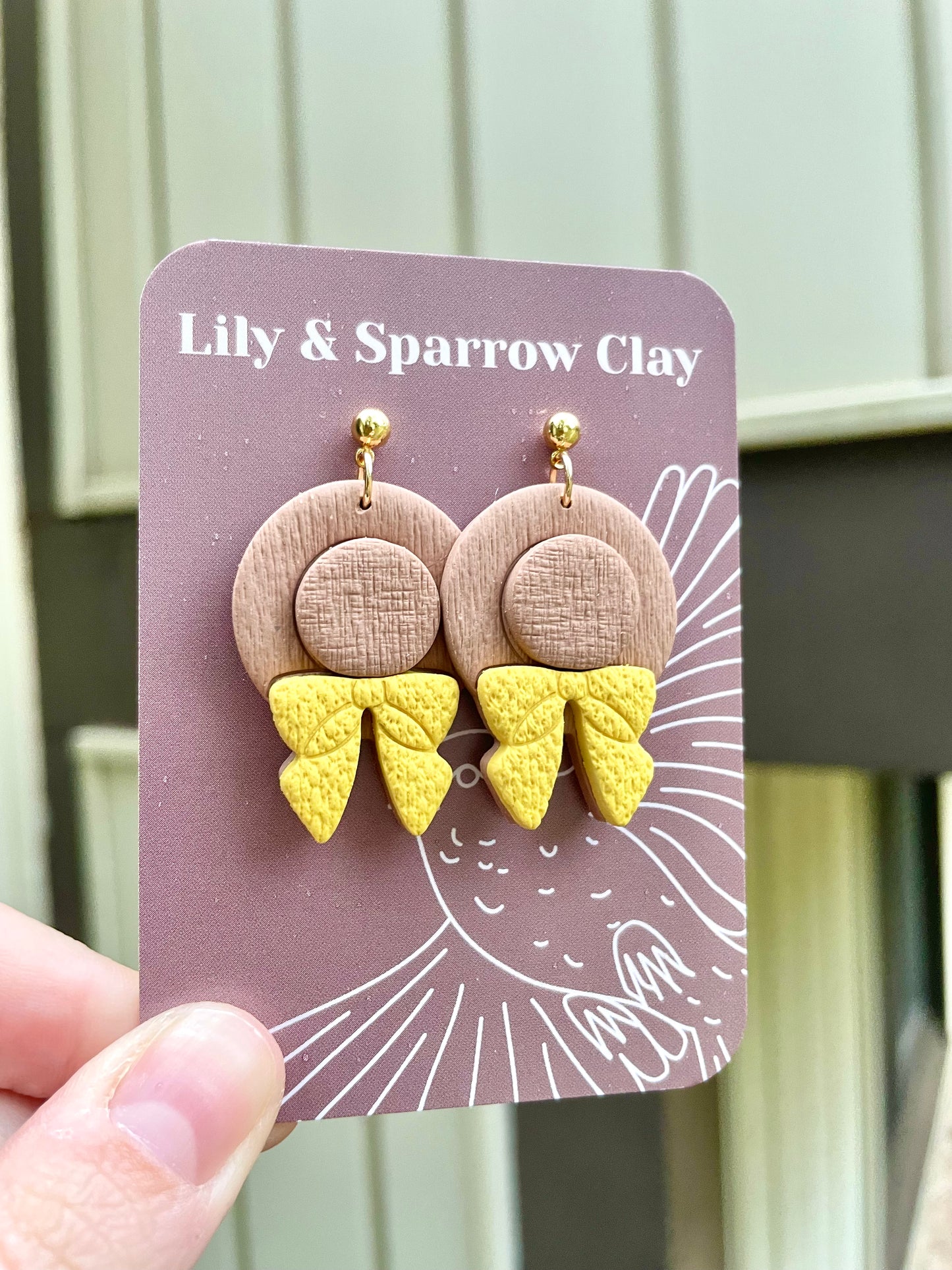 Boho Straw Hat Earrings