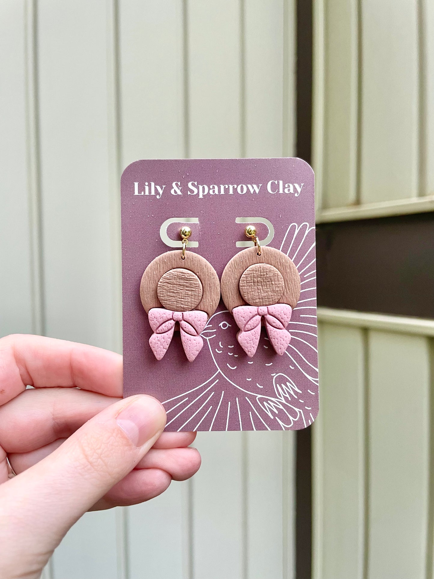 Boho Straw Hat Earrings