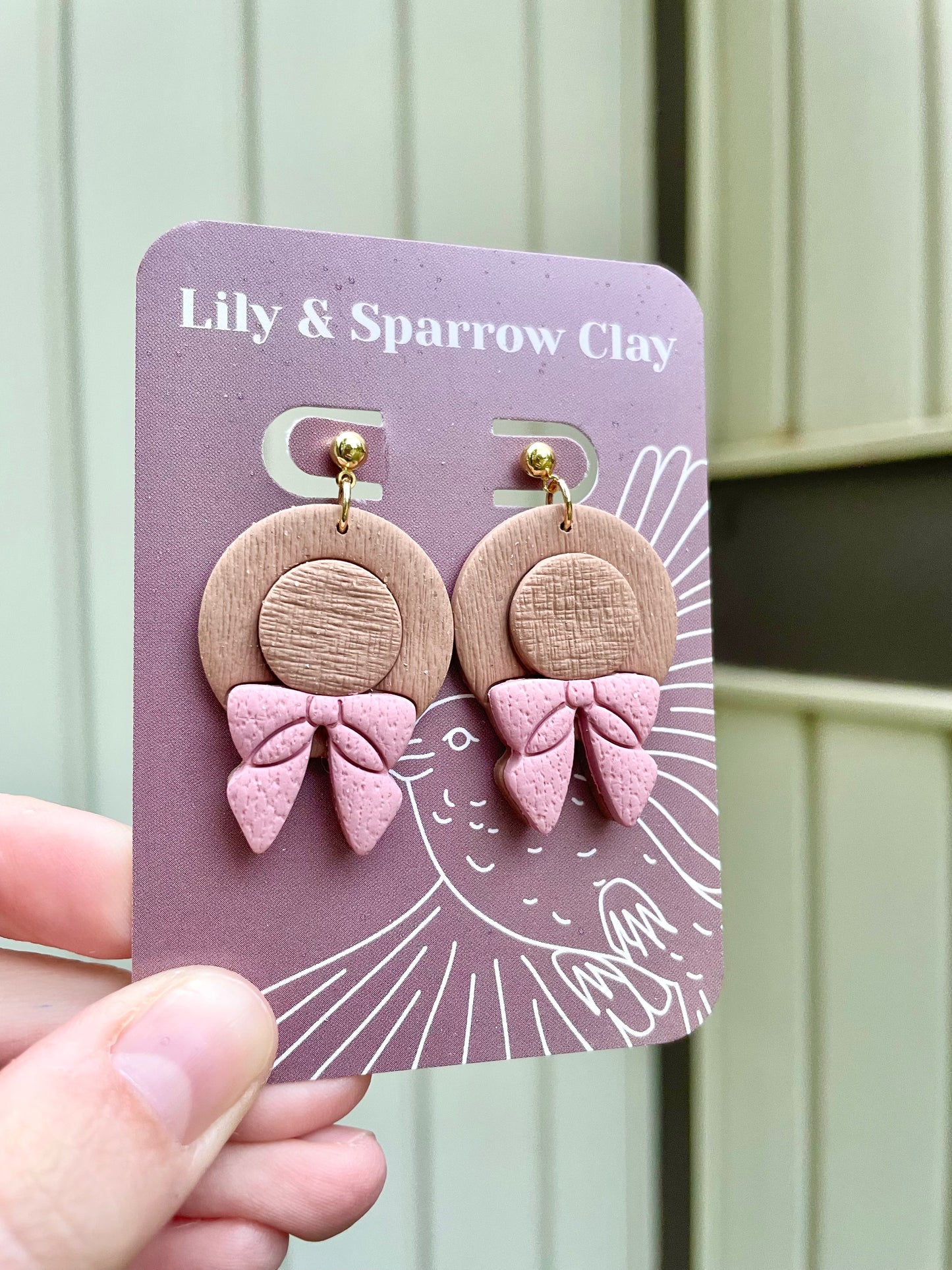 Boho Straw Hat Earrings