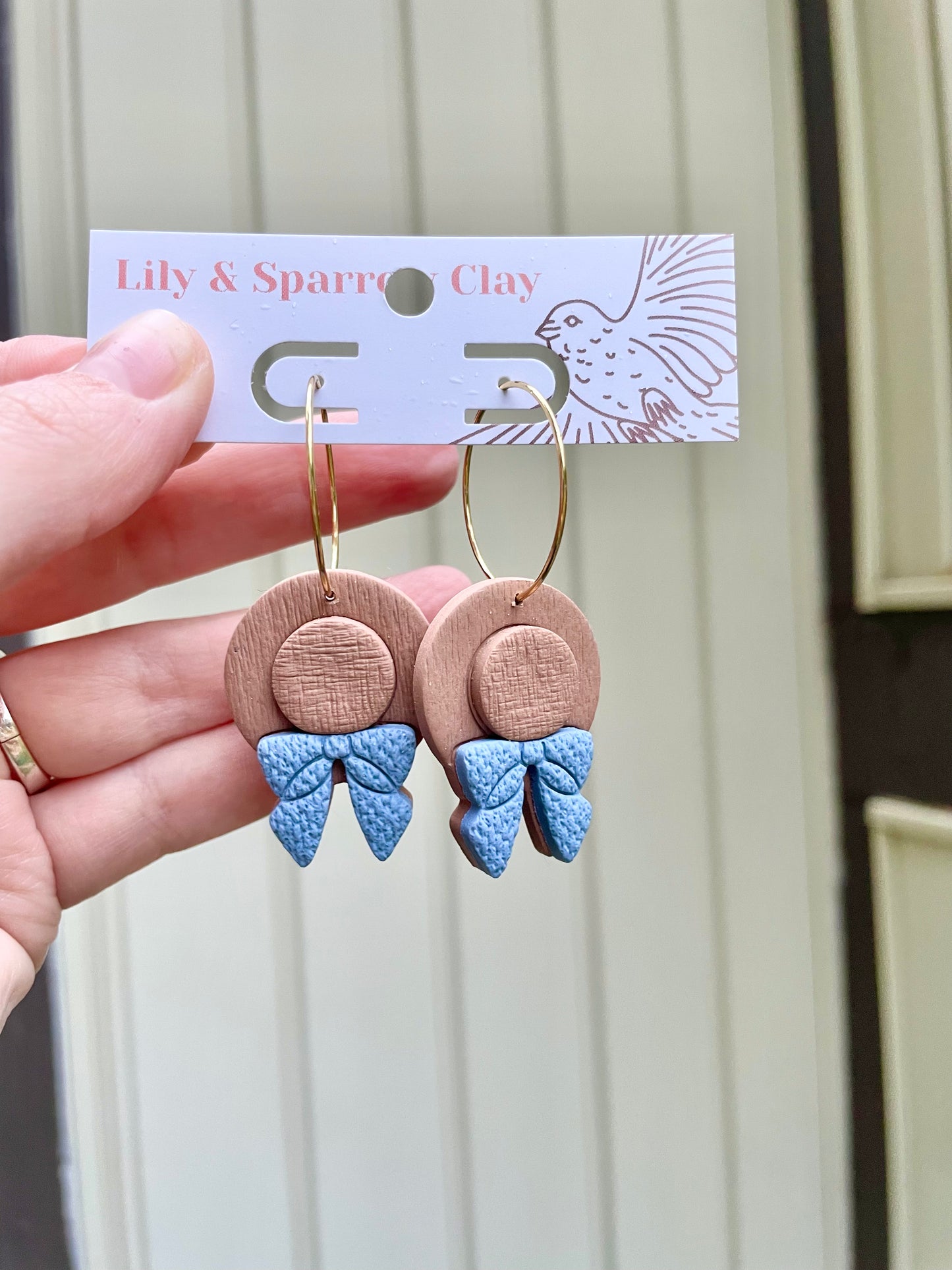 Boho Straw Hat Earrings