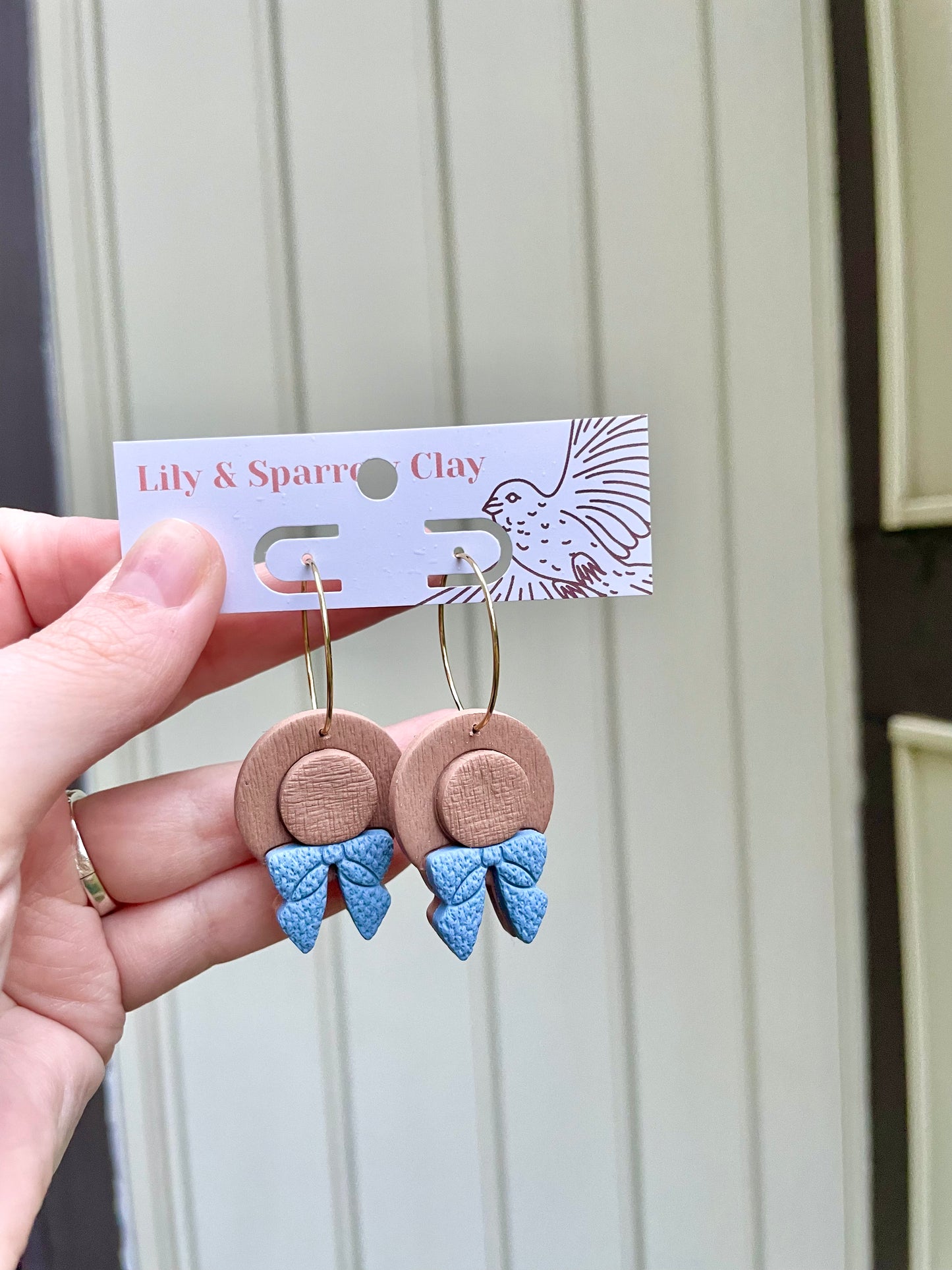 Boho Straw Hat Earrings