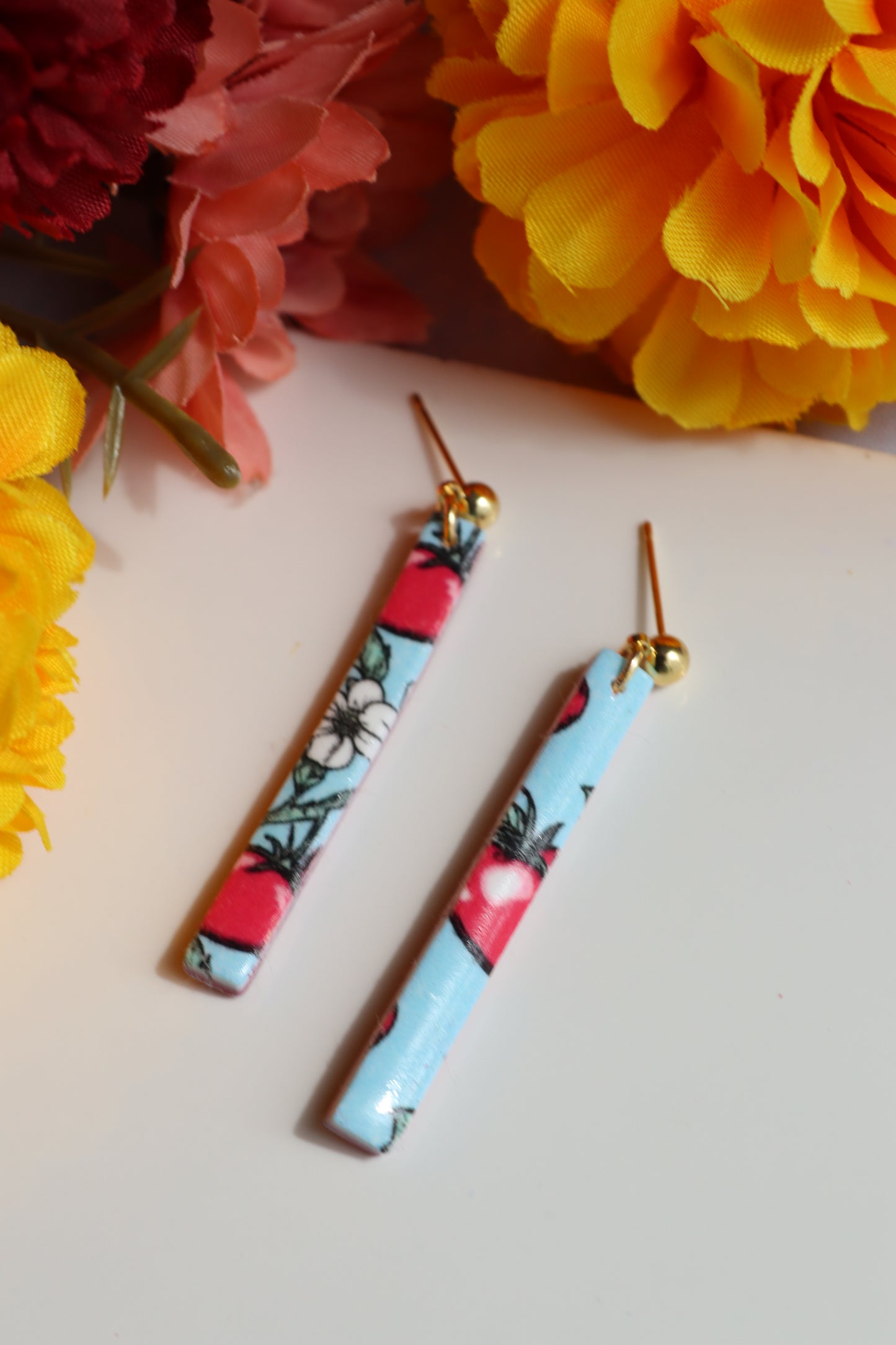 Vine-Ripened Skinny Drop Dangles