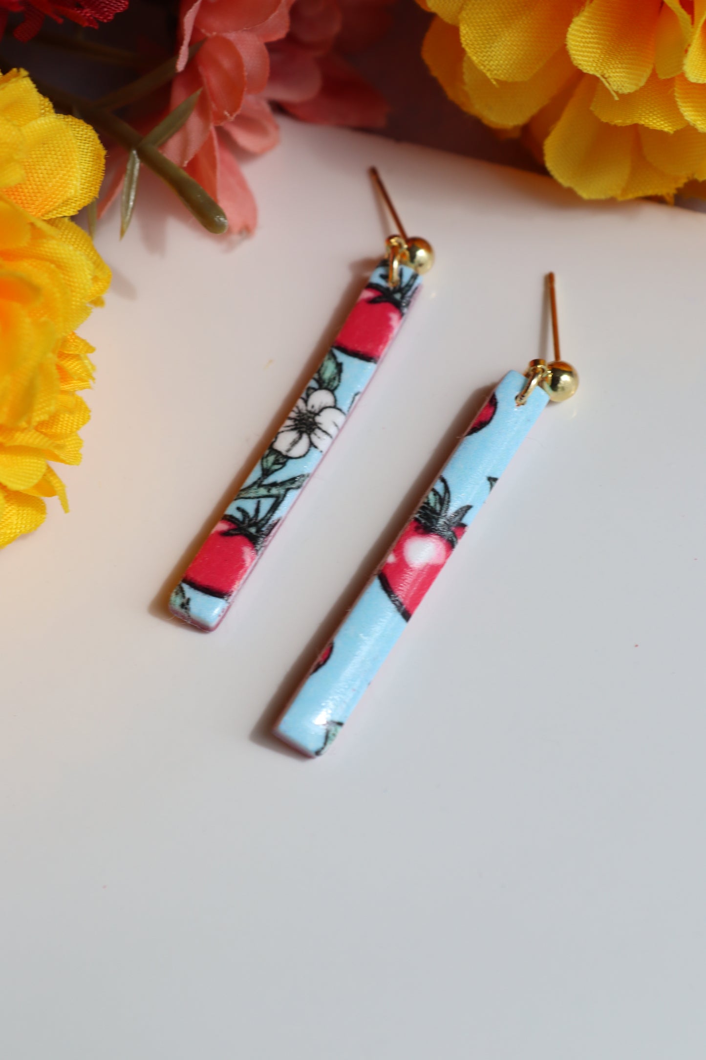 Vine-Ripened Skinny Drop Dangles