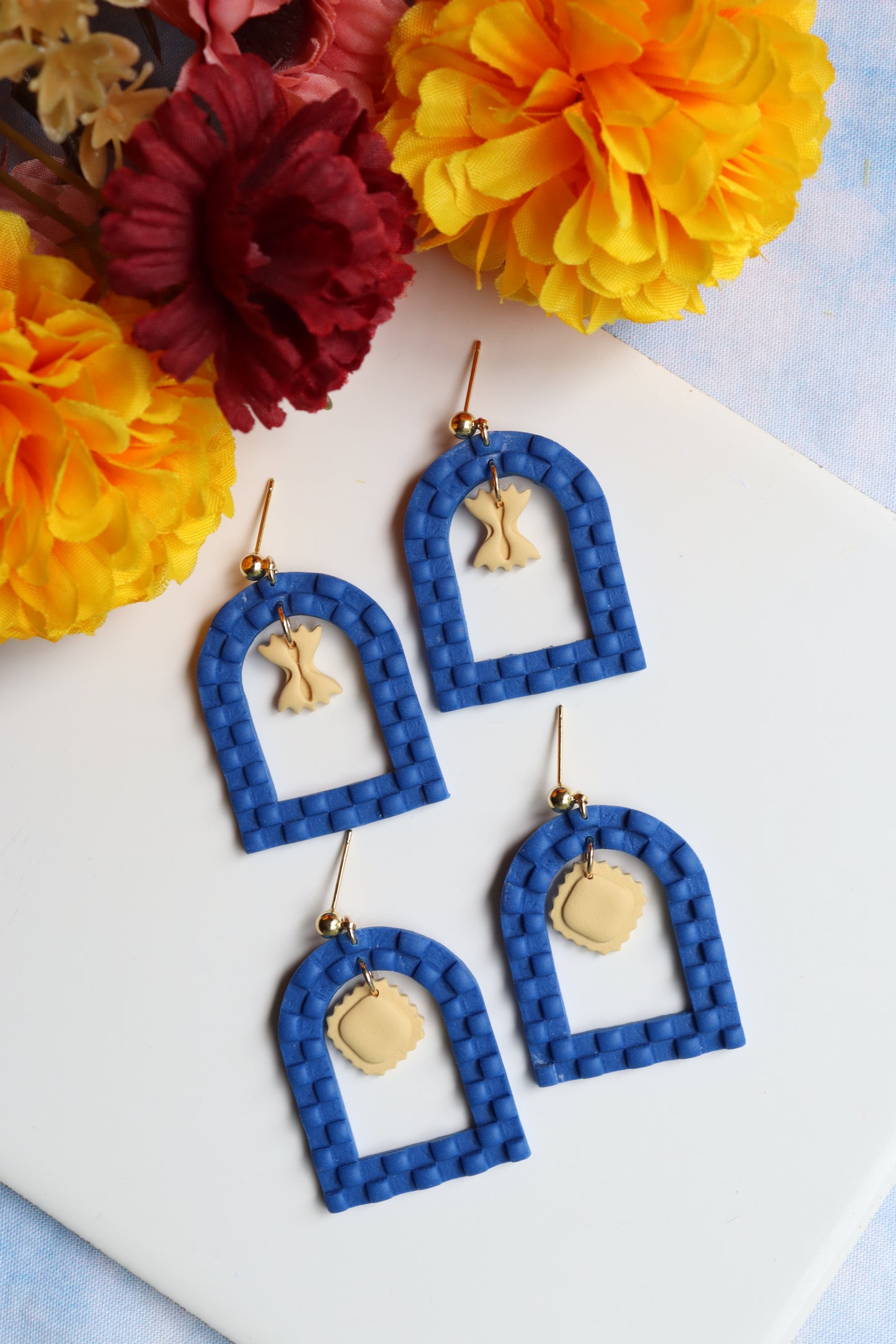 Al Dente Checkered Dangles