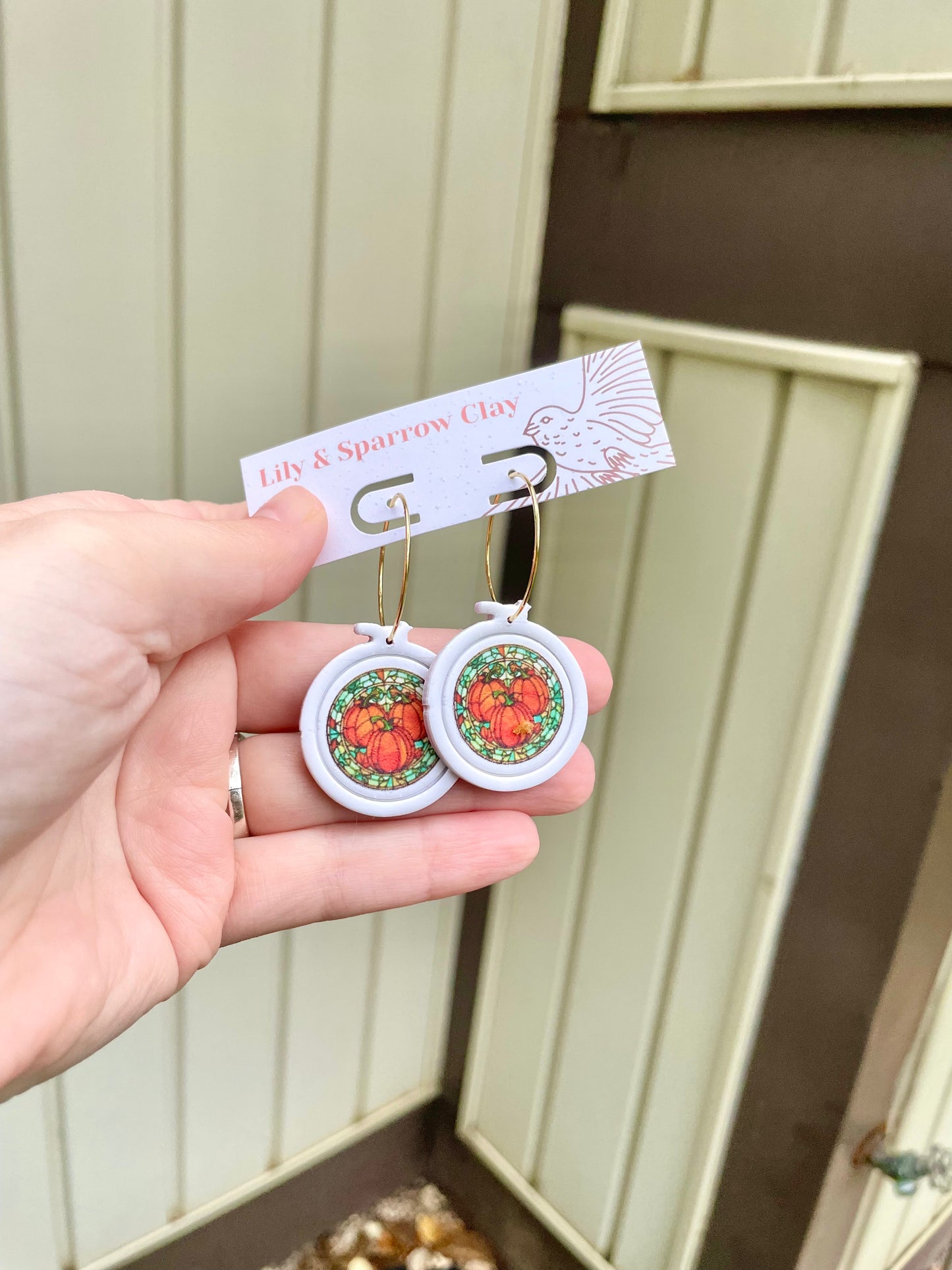 Fall Embroidery Hoops