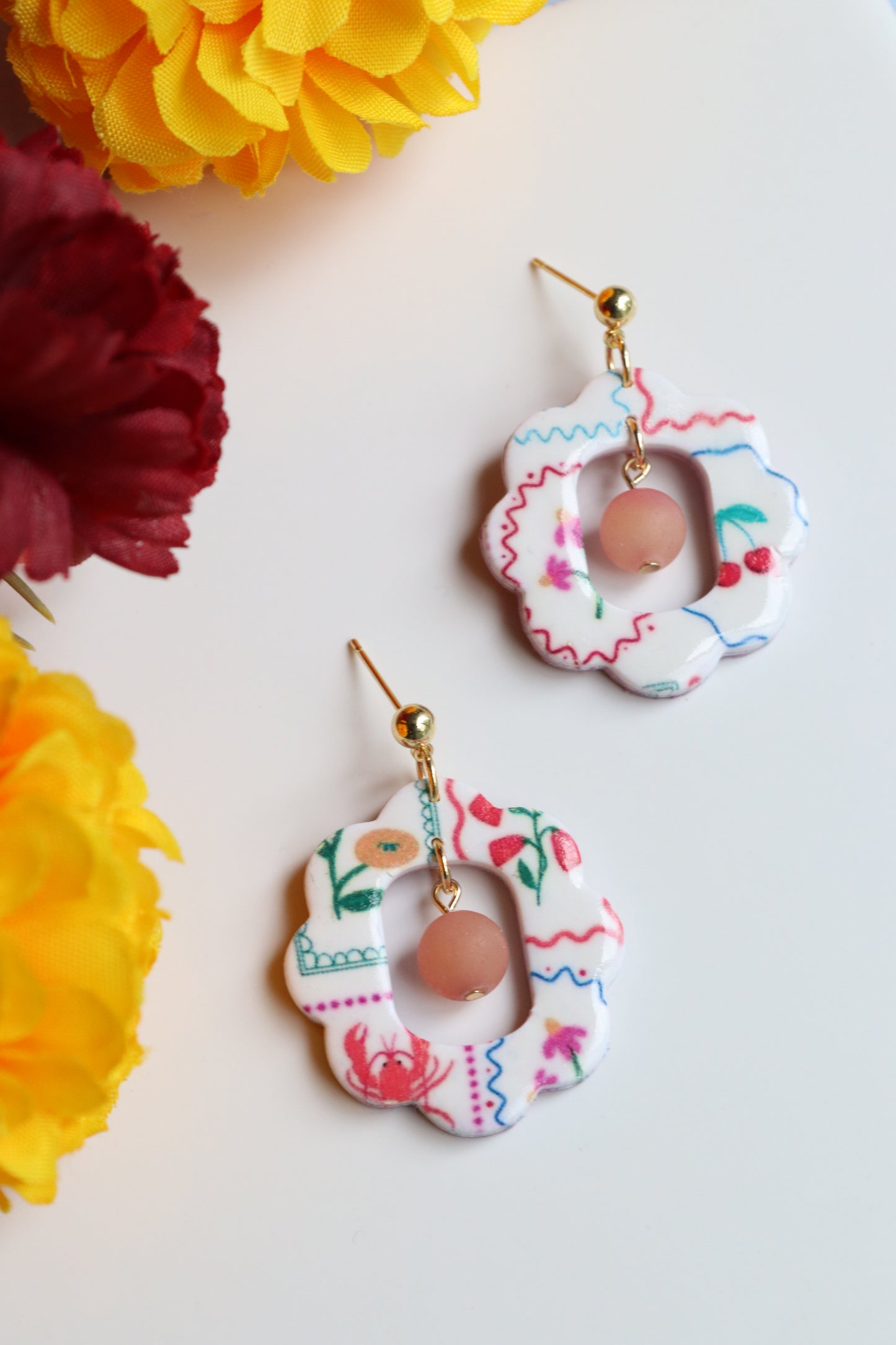 Amalfi Coast Scalloped Cutout Dangles