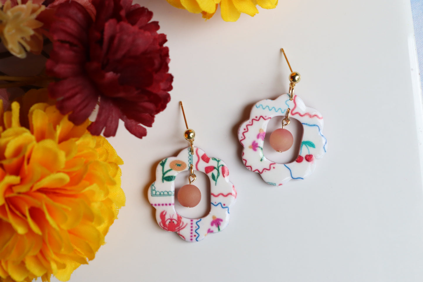 Amalfi Coast Scalloped Cutout Dangles