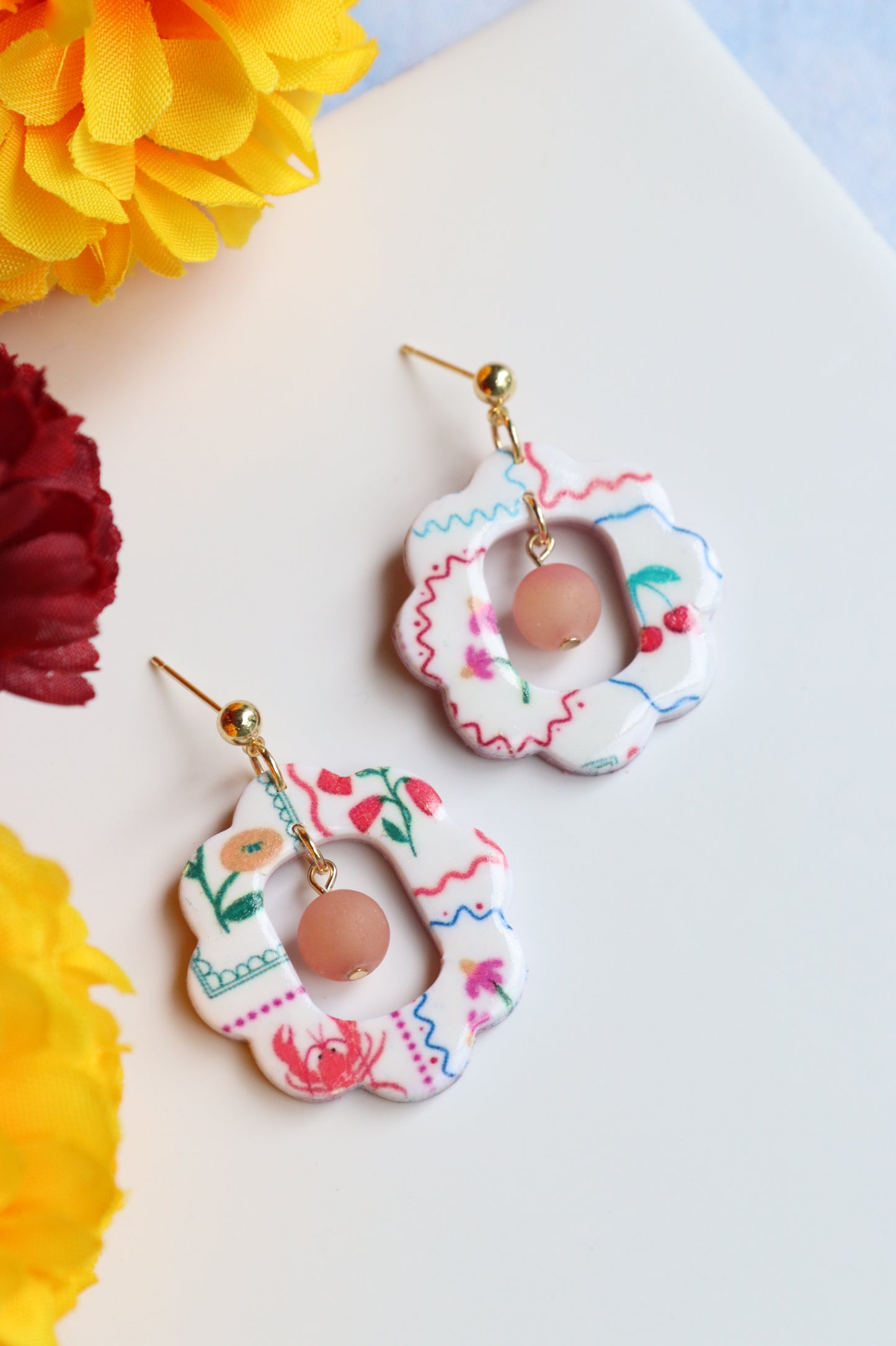 Amalfi Coast Scalloped Cutout Dangles