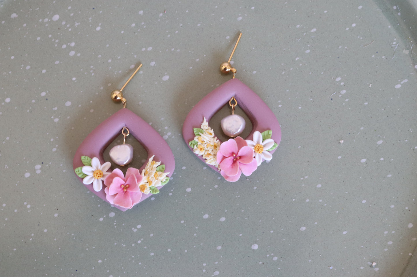 Astrid Floral Dangles
