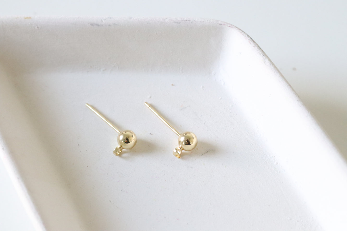 18k Gold-Plated Ball Studs