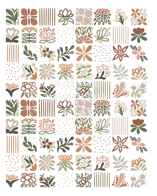 Boho Spanish Tile Transfer Paper