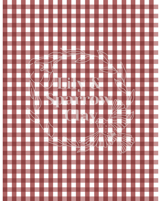 Gingham Transfer Paper (Multiple Colors)