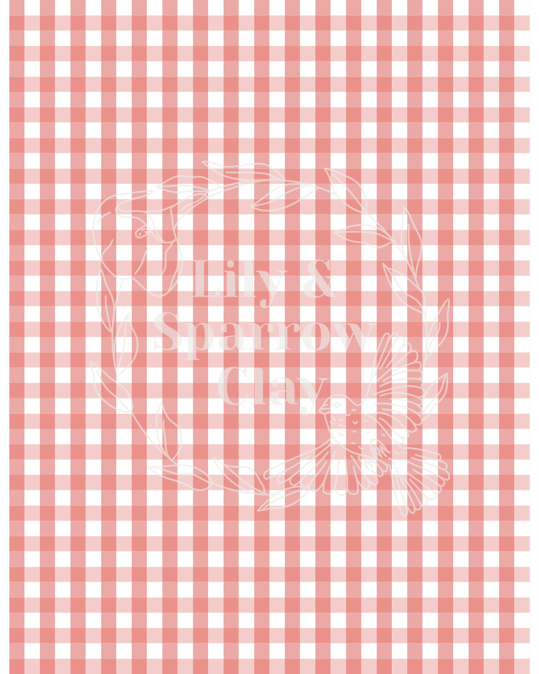 Gingham Transfer Paper (Multiple Colors)
