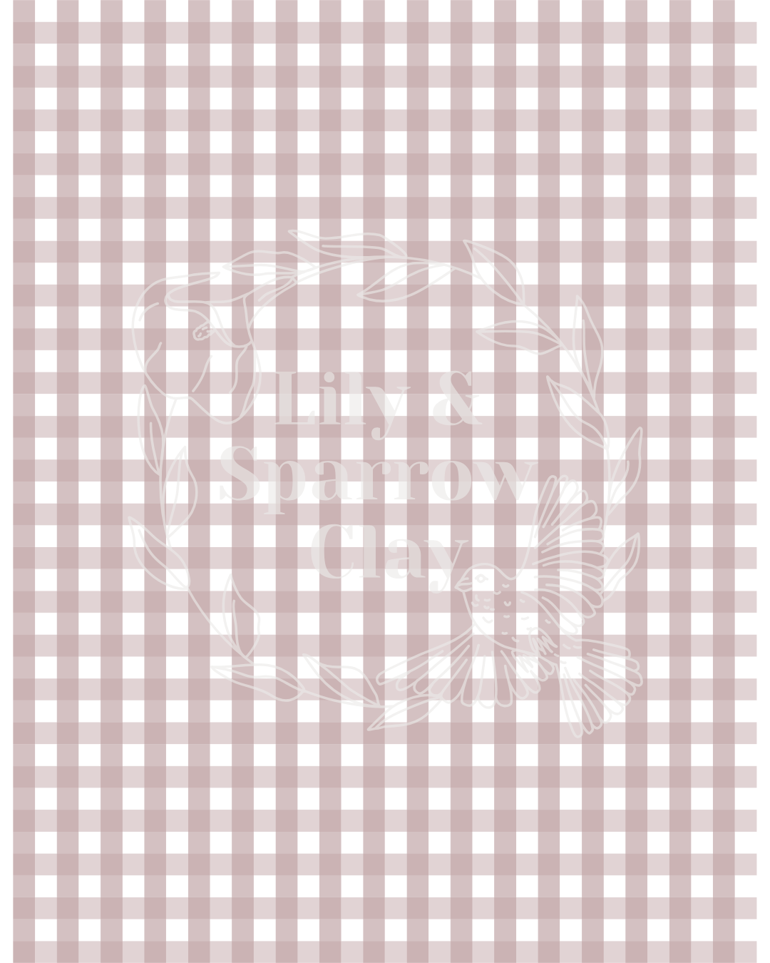 Gingham Transfer Paper (Multiple Colors)