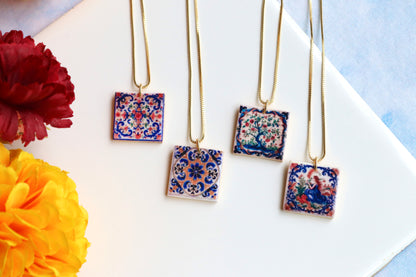 Mediterranean Tile Necklace (Multiple Options)