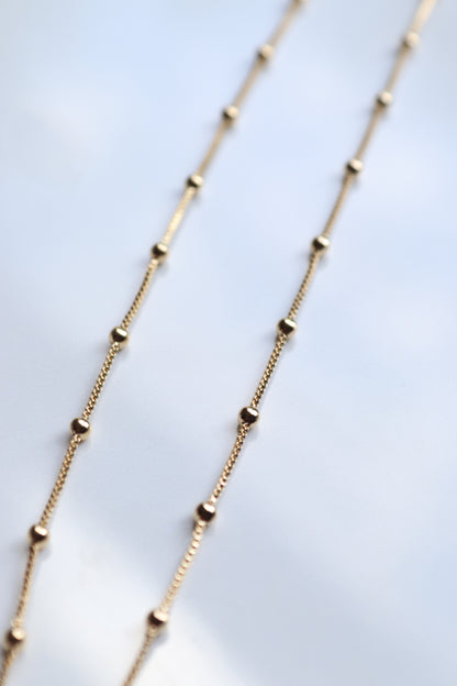 Dottie Gold-Filled Satellite Necklace