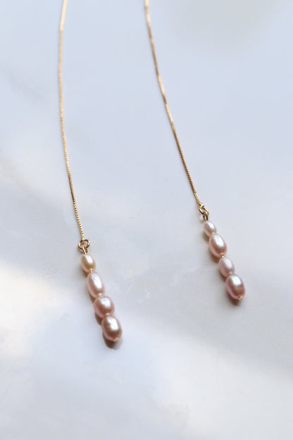 Freshwater Pearl Threader Earrings