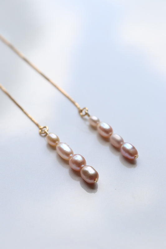 Freshwater Pearl Threader Earrings
