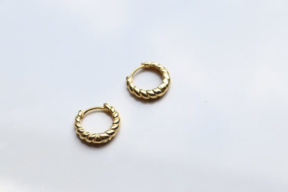 Gold Vermeil Twist Hoops