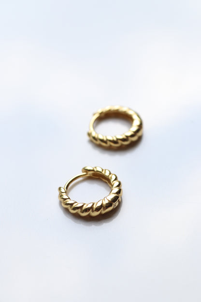 Gold Vermeil Twist Hoops