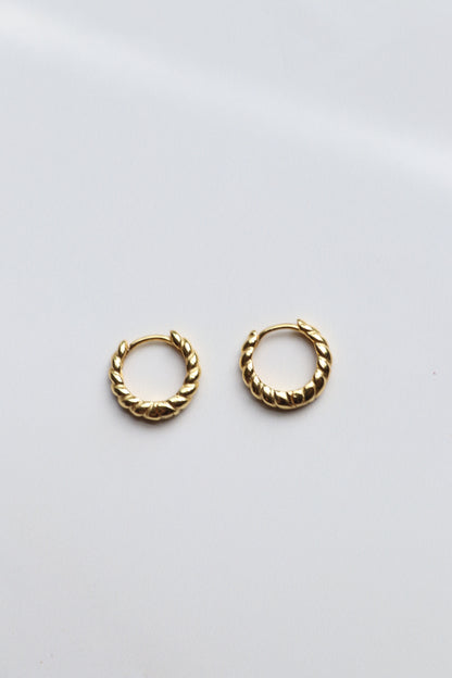 Gold Vermeil Twist Hoops