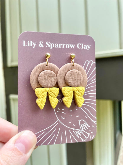 Boho Straw Hat Earrings