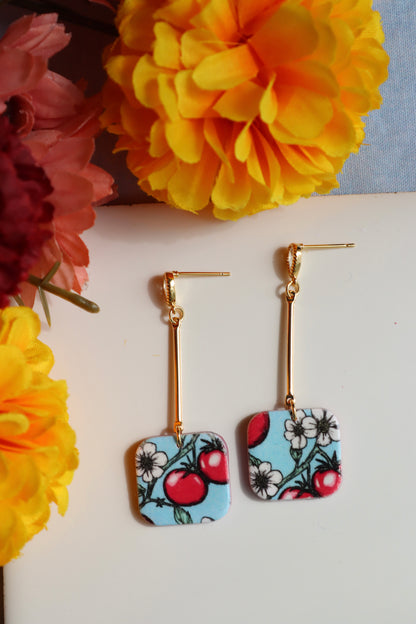 Vine-Ripened Square Drop Dangles