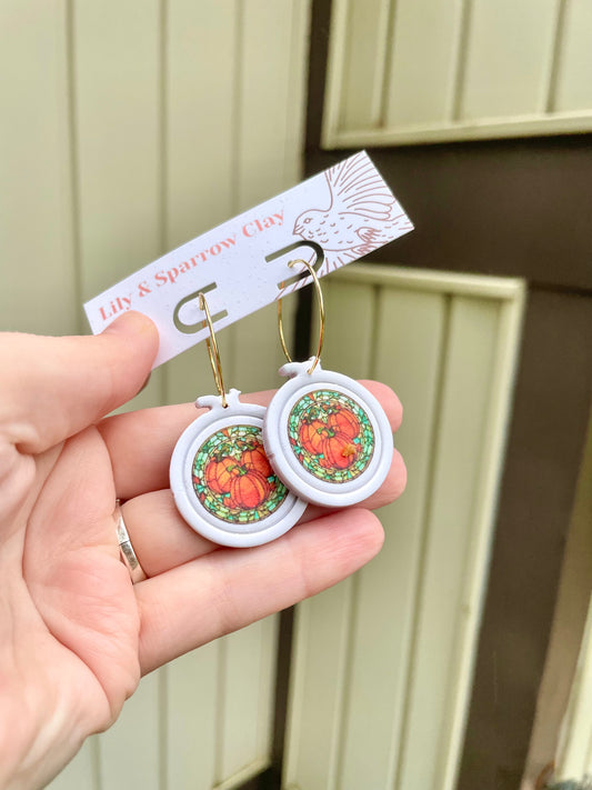 Fall Embroidery Hoops