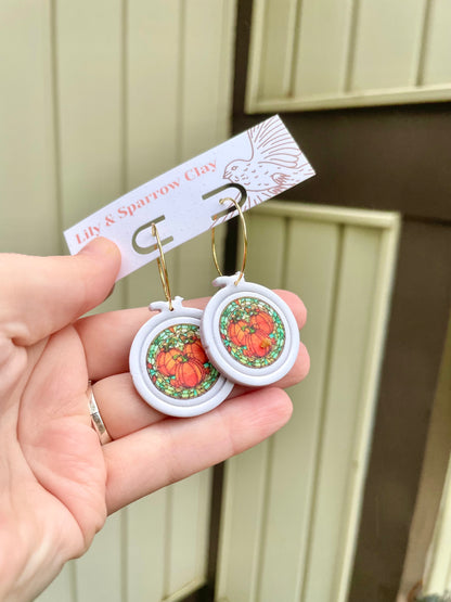 Fall Embroidery Hoops