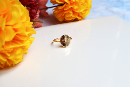 Rainbow Gold-Plated Ring