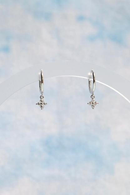 Sterling Silver Cubic Zirconia Hoops